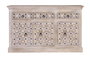 GINER Y COLOMER Aparador de madera de mango color natural con 3 puertas y 3 cajones